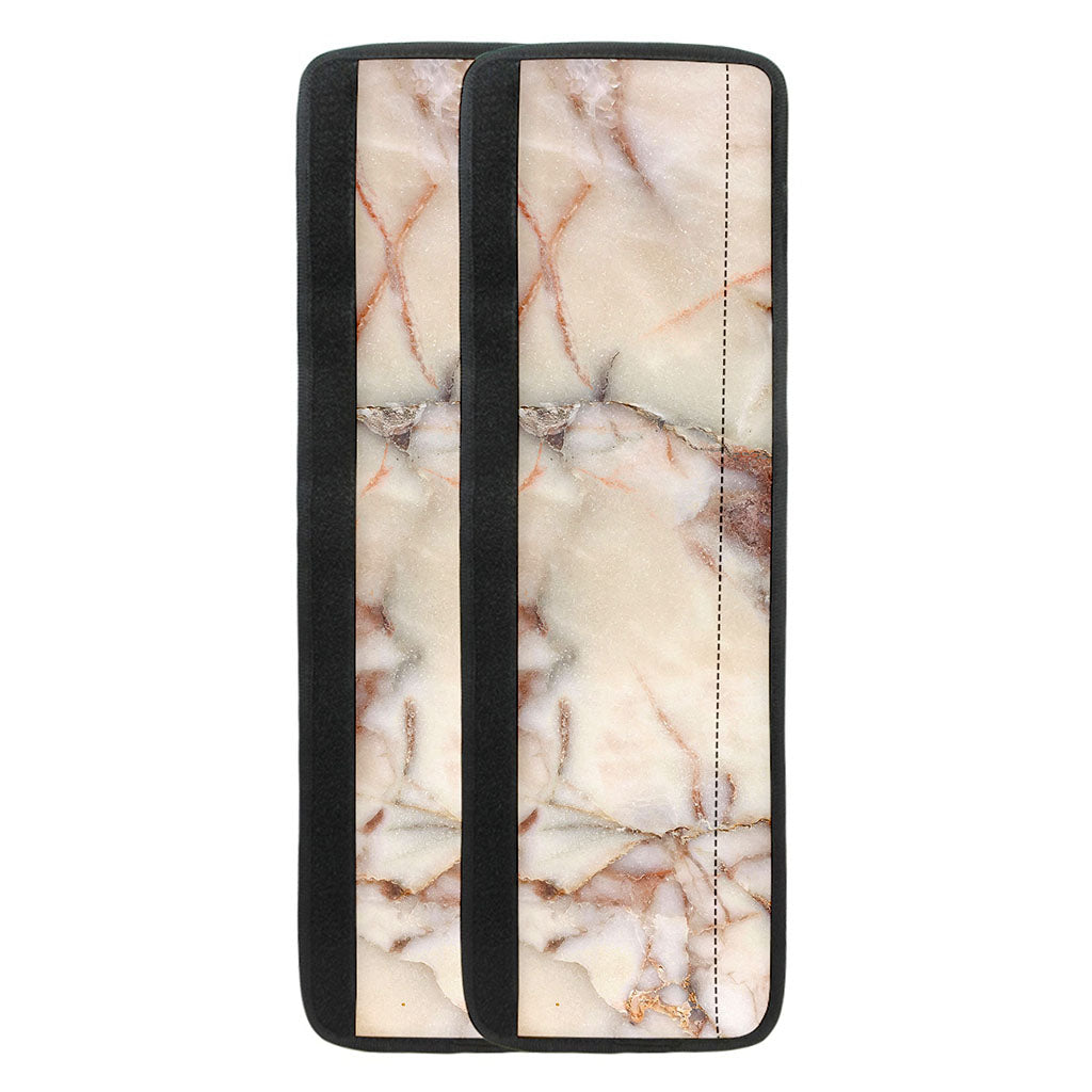 Brown Beige Marble Print Refrigerator Handle Covers