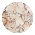 Brown Beige Marble Print Round Blanket