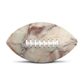 Brown Beige Marble Print Rugby Ball