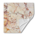 Brown Beige Marble Print Silk Bandana
