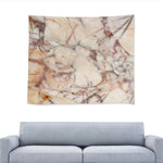 Brown Beige Marble Print Tapestry