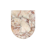 Brown Beige Marble Print Toilet Lid Cover