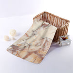 Brown Beige Marble Print Towel
