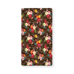 Brown Camo Hibiscus Flower Print Baby Crib Sheet