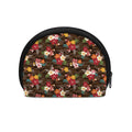 Brown Camo Hibiscus Flower Print Coin Purse