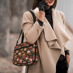 Brown Camo Hibiscus Flower Print Double Strap Bible Bag