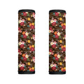 Brown Camo Hibiscus Flower Print Handle Covers