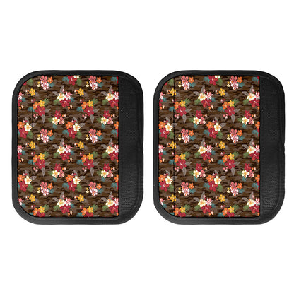 Brown Camo Hibiscus Flower Print Handle Covers