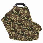 Brown Camouflage Print Baby Seat Cover