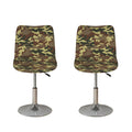 Brown Camouflage Print Bar Stool Covers