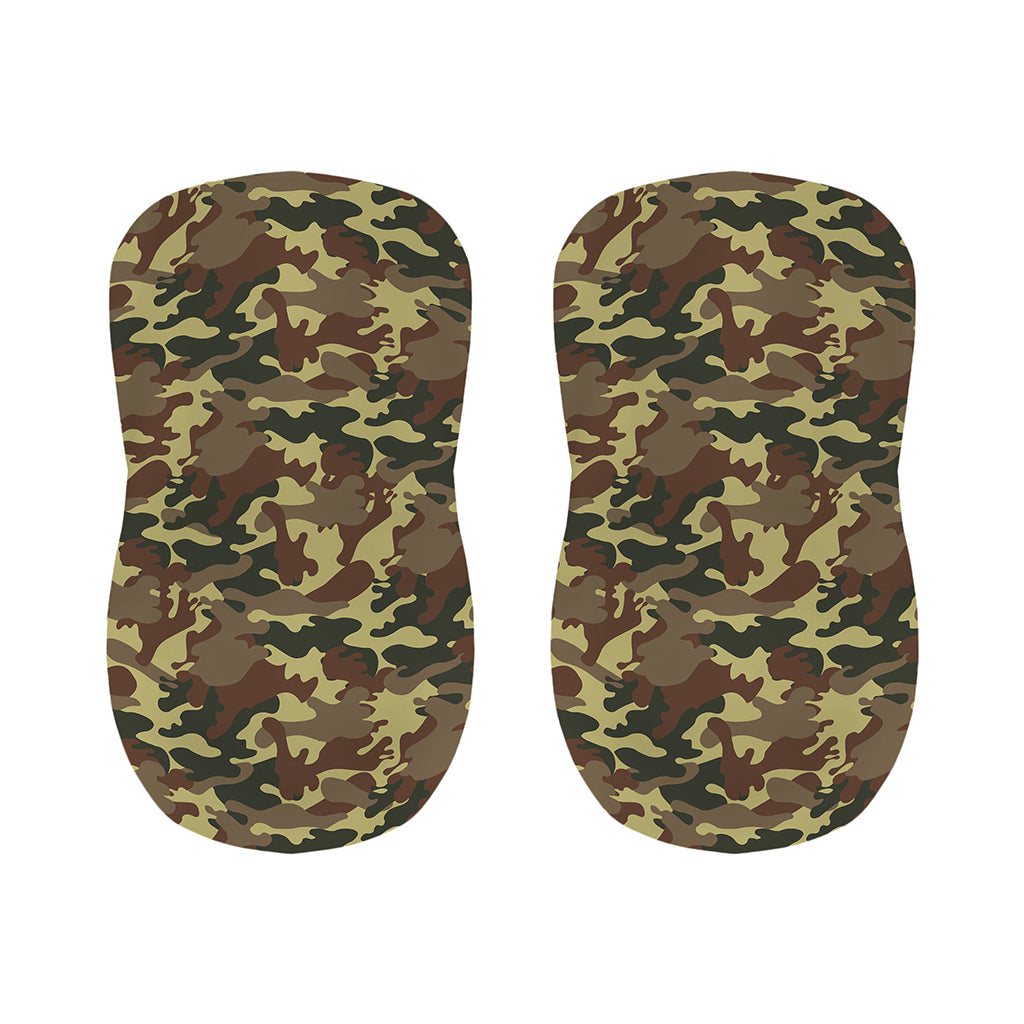 Brown Camouflage Print Bar Stool Covers