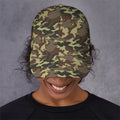 Brown Camouflage Print Baseball Cap