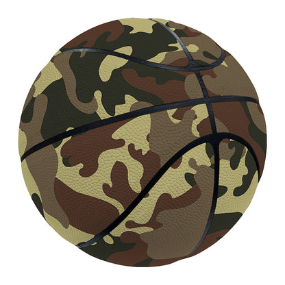 Brown Camouflage Print Basketball