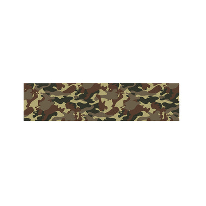 Brown Camouflage Print Bed Runner