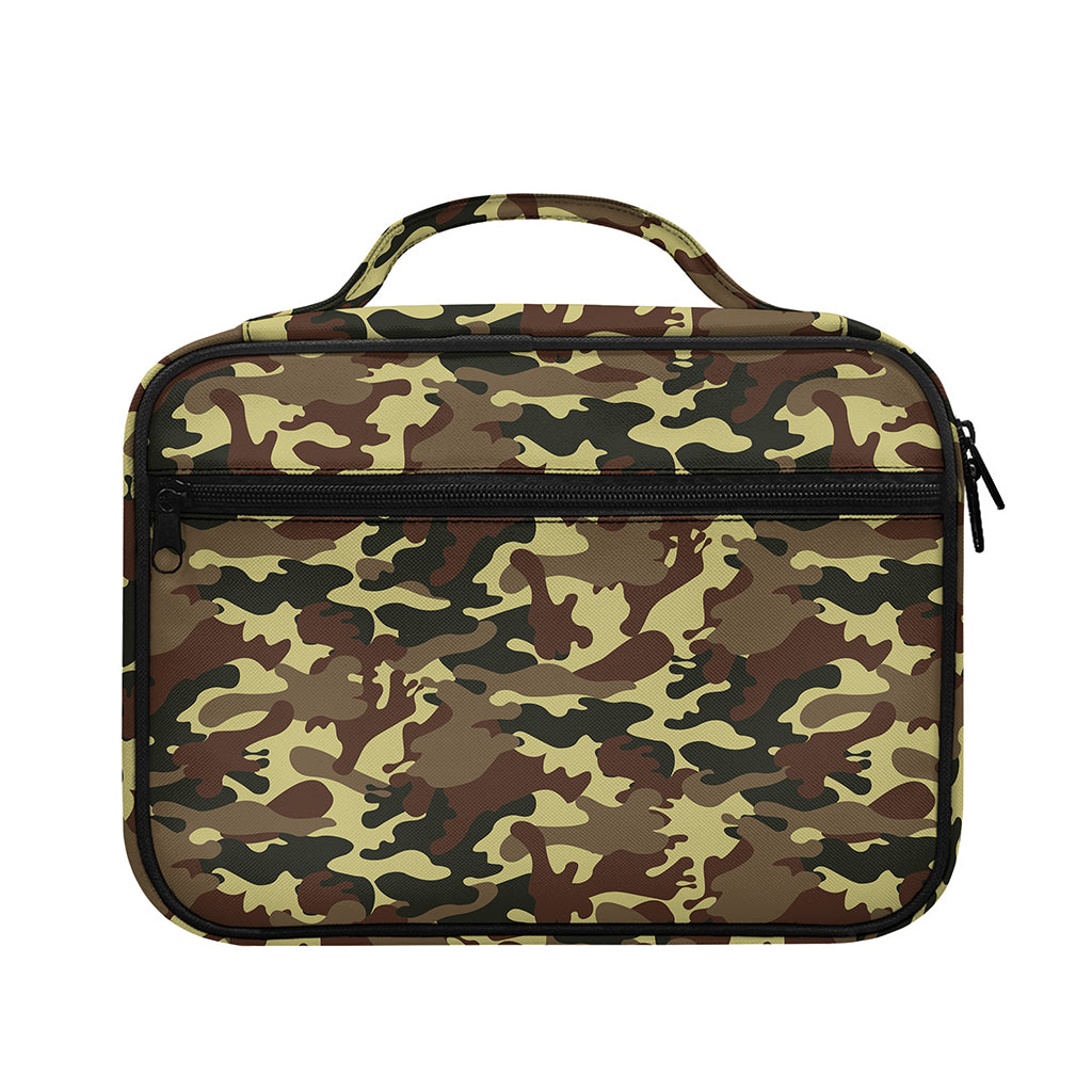 Brown Camouflage Print Briefcase Bible Bag