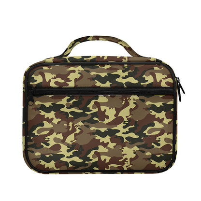 Brown Camouflage Print Briefcase Bible Bag