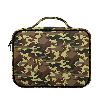 Brown Camouflage Print Briefcase Bible Bag