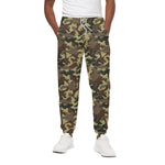 Brown Camouflage Print Cotton Pants