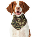 Brown Camouflage Print Dog Bandana