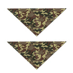 Brown Camouflage Print Dog Bandana