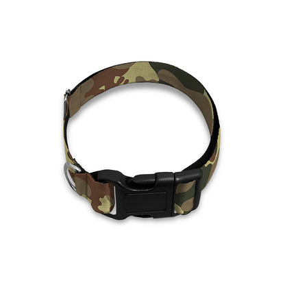 Brown Camouflage Print Dog Collar