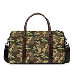Brown Camouflage Print Duffle Bag