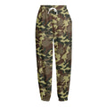 Brown Camouflage Print Fleece Lined Knit Pants