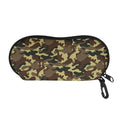 Brown Camouflage Print Glasses Case