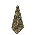 Brown Camouflage Print Hand Towel