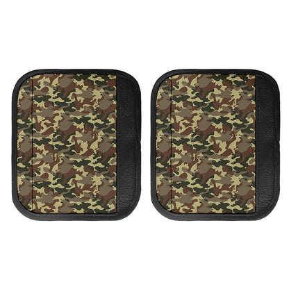 Brown Camouflage Print Handle Covers