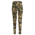 Brown Camouflage Print High-Waisted Pocket Leggings