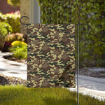 Brown Camouflage Print House Flag