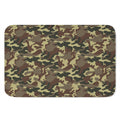 Brown Camouflage Print Indoor Door Mat