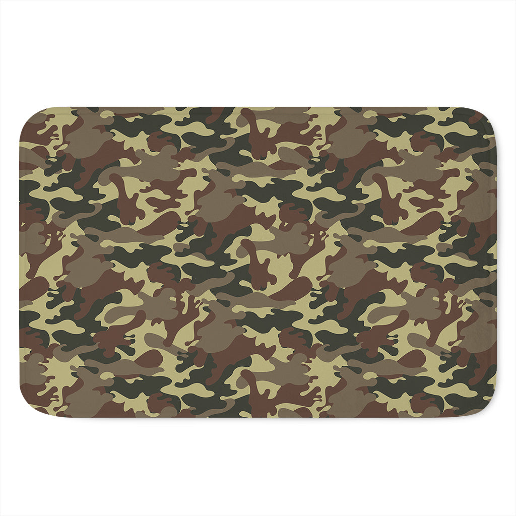 Brown Camouflage Print Indoor Door Mat