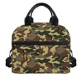 Brown Camouflage Print Insulated Lunch Bag