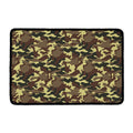 Brown Camouflage Print Kitchen Mat