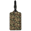 Brown Camouflage Print Luggage Tag
