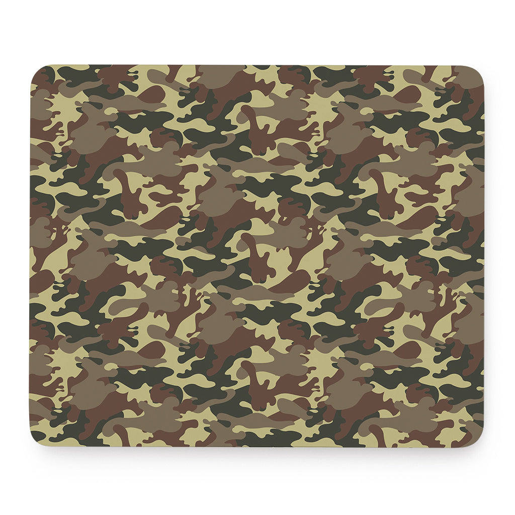 Brown Camouflage Print Mouse Pad