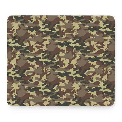 Brown Camouflage Print Mouse Pad