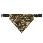 Brown Camouflage Print Over The Collar Dog Bandana