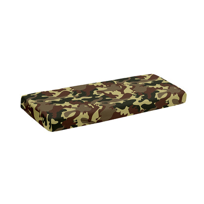 Brown Camouflage Print Piano Keyboard Cover