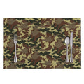 Brown Camouflage Print Placemat