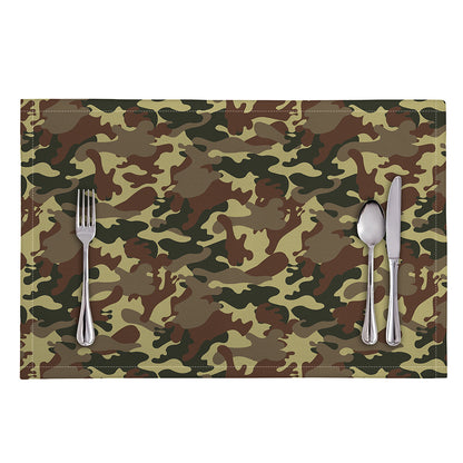 Brown Camouflage Print Placemat