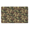 Brown Camouflage Print Polyester Doormat