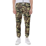 Brown Camouflage Print Scuba Joggers