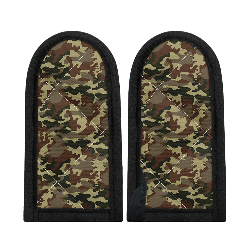 Brown Camouflage Print Skillet Handle Cover