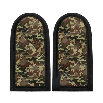 Brown Camouflage Print Skillet Handle Cover