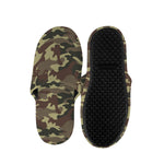 Brown Camouflage Print Slippers