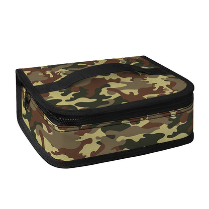 Brown Camouflage Print Small Lunch Bag