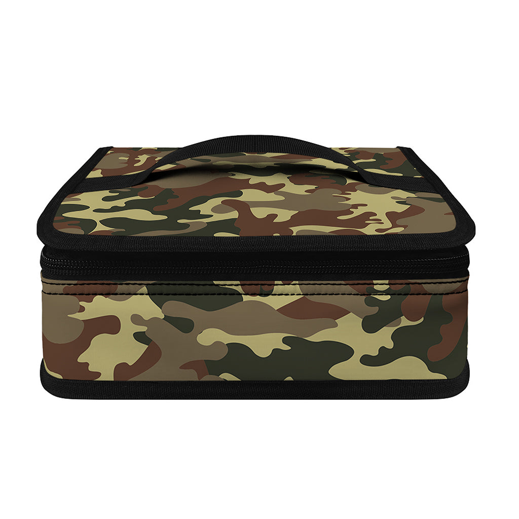 Brown Camouflage Print Small Lunch Bag